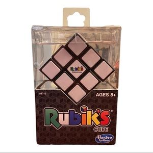 RUBIK'S CUBE 3x3 Puzzle Cube Game With Stand Rubik's Hasbro Toy Original- NEW